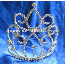 Tiara de mariée en strass de vente chaude (GWST12-265)